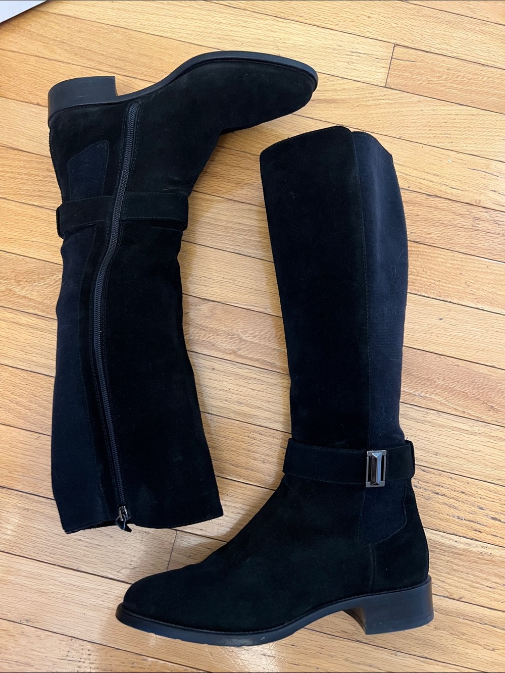 Aquatalia Giada Suede Riding Boots - Picture 5 of 16